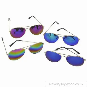 Aviator Sunglasses with Rainbow Lens