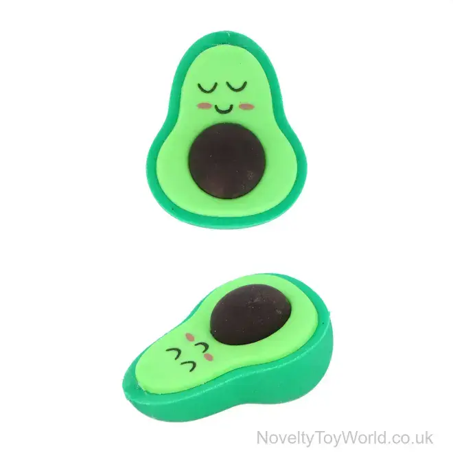 Bulk Buy | Avocado Eraser Rubber (4cm) | Wholesale Novelty Stationery UK