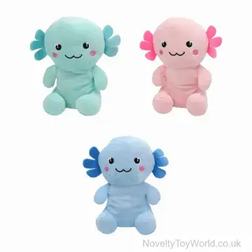 Axolotl Soft Cute Plush Toy - 3 Assorted (18cm)