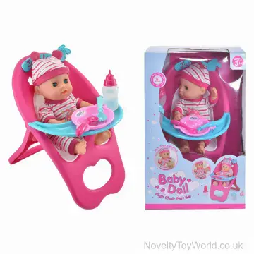 Baby Doll Drink & Wee With High Chair - With Sound