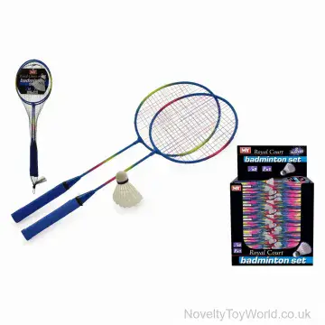 Badminton Set 2 Rackets & Shuttlecock  - Rainbow Colours