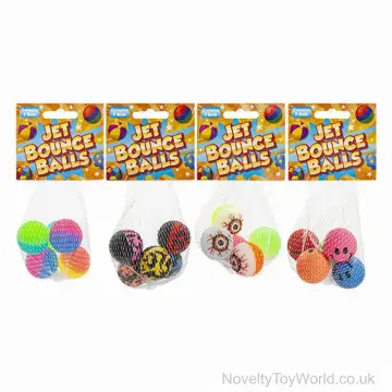 Bag of 5 Bouncy Balls - 2.8cm - Assorted Designs