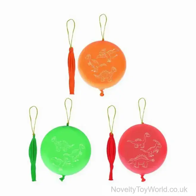 Bag of 50 Dinosaur Punch Balloons (16cm) | Bulk Dinosaur Party Decorations