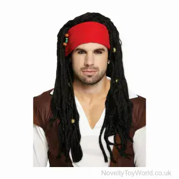 Bandana & Dreadlocks Pirate Wig - Adult Size