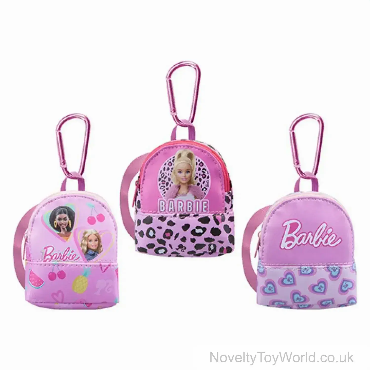 Barbie Micro Backpack Purse with Carabiner Clip (10cm) 48 Units  per unit)