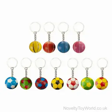 Basketball Football 3D Keyring (3cm)