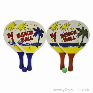 Bats & Ball Beach Sets - Wooden (37cm)