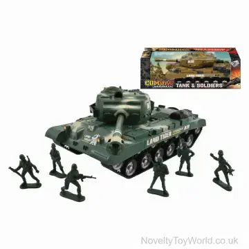 Battle Tank Set Boxed - Army Tank & Soldiers Set