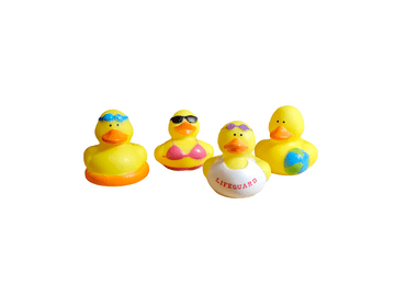 Beach Holiday Novelty Rubber Ducks (5cm)