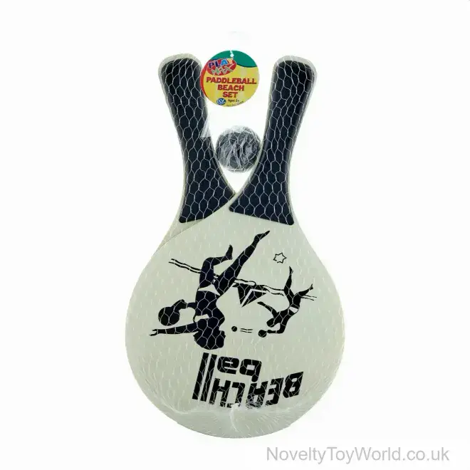 Beach Paddle Bats & Ball Set - Wooden (36cm)