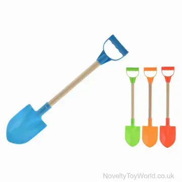 Beach Spade Wooden Shaft - Assorted Colours (53cm)