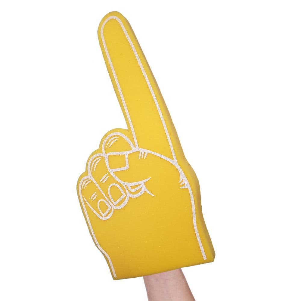 Foom Hand Wholesale | Big Foam Fingers in Yellow (45cm) | Bulk Buy Foam Hands UK