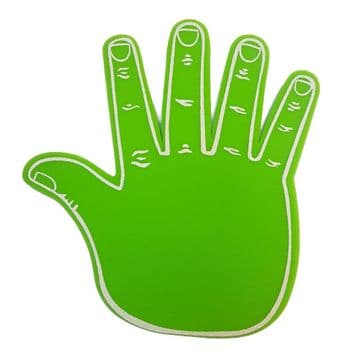 Big Foam Hands in Green (40cm) - Bulk Buy High Five Hand UK