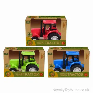 Bioplastic Friction Powered Toy Tractor - Boxed (16cm) | Wholesale Eco Toys