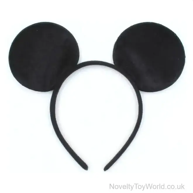 Black Mouse Ears Fancy Dress Headband | Wholesale Animal Alicebands