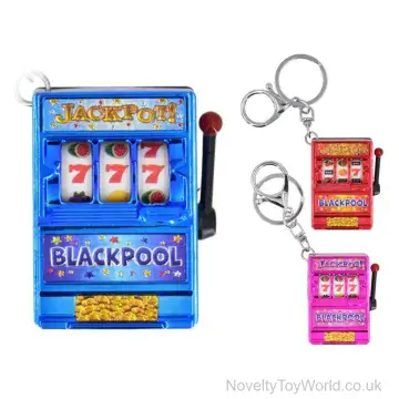 Blackpool Mechanical Fruit Machine Keyring (8cm)