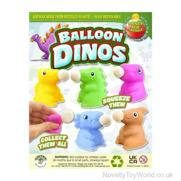 Blowing Bubbles Squishy Dinosaur Fidget - 55mm Vending Capsule