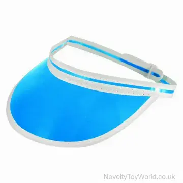 Blue Novelty Golf or Poker Visor - Adult
