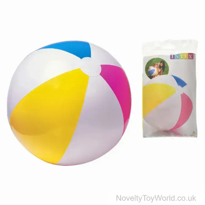 Blue, Yellow, Red, White Intex ® Beach Ball (60cm) | Wholesale Beach Balls