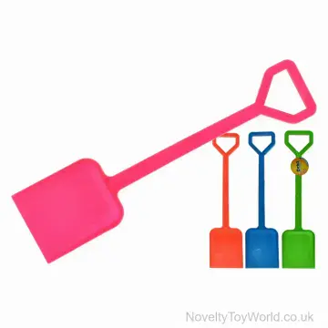 Bright Colour Plastic Beach Spades (45cm)