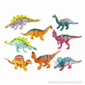 Bright Colour PVC Standing Dinosaur Figure Toy (10cm)