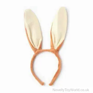 Brown Bunny Rabbit Ears Headband - Universal Size