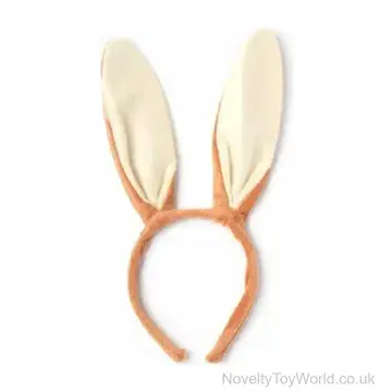 Brown Bunny Rabbit Ears Headband - Universal Size
