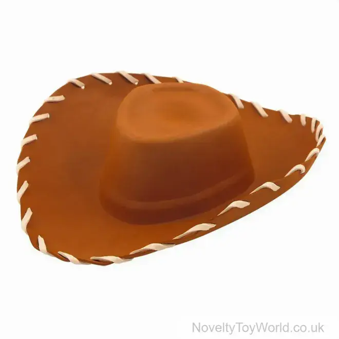 Wholesale Brown Felt Cowboy Hat - Adult | Bulk Novelty Headwear UK