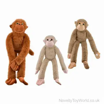Brown Hanging Monkey Plush With Long Arms (55cm)