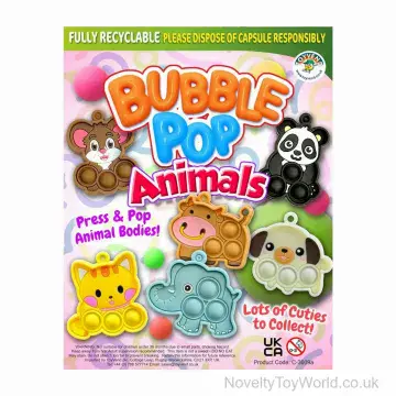 Bubble Pop Fidget Animal Toy - 55mm Vending Capsule