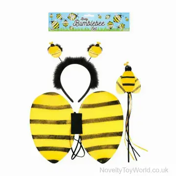 Bumble Bee Fancy Dress Outfit - Headband & Wings (62cm)