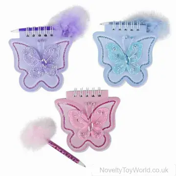 Butterfly Notepad & Pen (8cm)