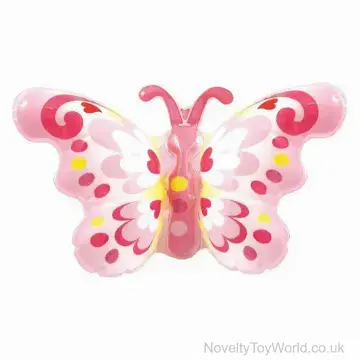 Butterfly Pink Wristband Inflatable Fancy Dress Toy (25cm)