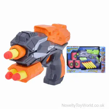 Can Shooting Game With Space Gun, Cans & Darts