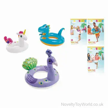 Cartoon Creature Kid's Swim Ring - Intex - Age 3-6