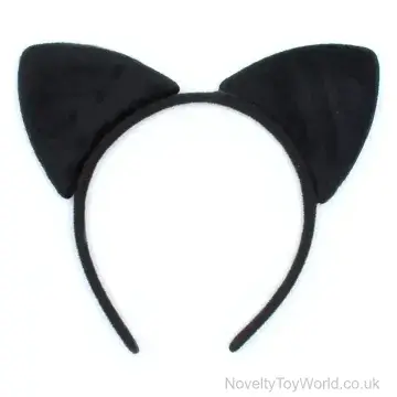 Cat Ears Elegant Fancy Dress Headband in Black