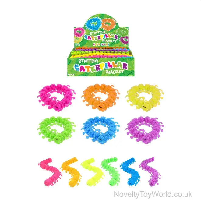 Bulk Buy | Caterpillar Sensory Bracelet For Kids (26cm)