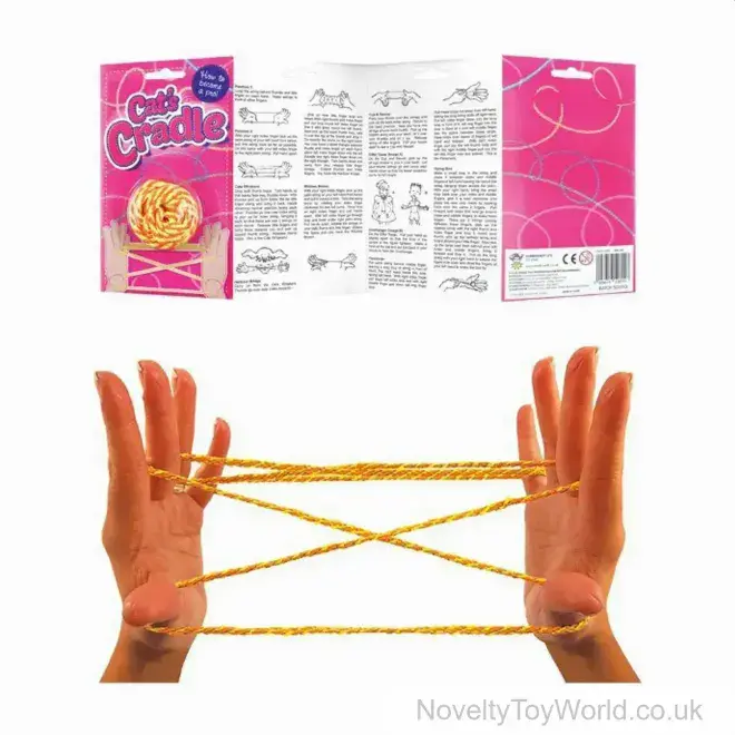 Cats Cradle String With Instructions (1.6m) | Bulk Buy Fidget Gifts