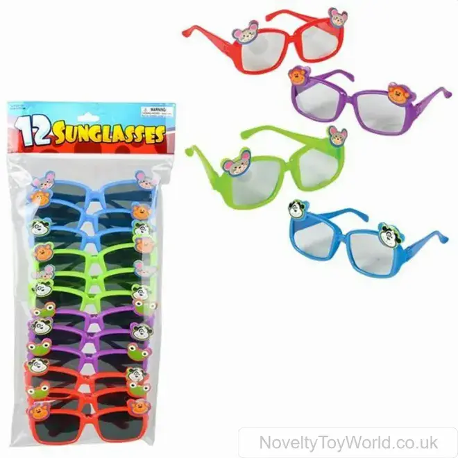 Bulk Buy | Children's Novelty Animal Glasses | Wholesale Party Bag Fillers UK