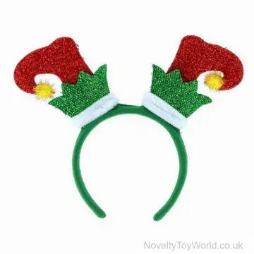 Christmas Elf Boot Tinsel Headband (27cm x 21cm)