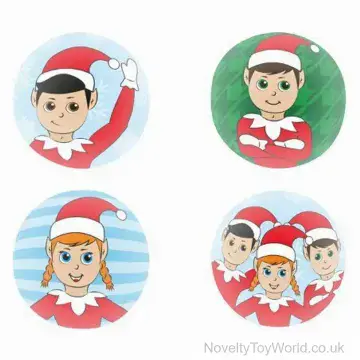 Christmas Elf Bouncy Balls (3.3cm) - Priced Per Bag of 100 Balls