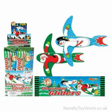 Christmas Foam Gliders - Santa & Snowmen (20cm)