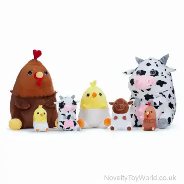 Chubby Farmyard Animal Soft Toy (19cm)