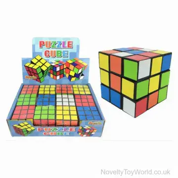 Classic Colour Puzzle Cube - Retro Brain Toy (5.5cm)