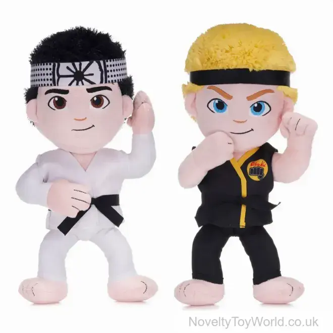 Cobra Kai Soft Toy - Johnny & Daniel (33cm) | Bulk Buy Plush Toys UK