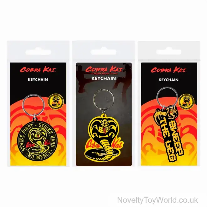 Cobra Kai The Karate Kid Keyring - 3 Assorted | Wholesale Branded Keyrings