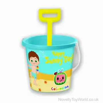 Cocomelon Licensed Beach Bucket (17cm) with Spade (33cm)