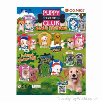Collectable Puppy Club Friends Gold Edition - 50mm Vending Capsule