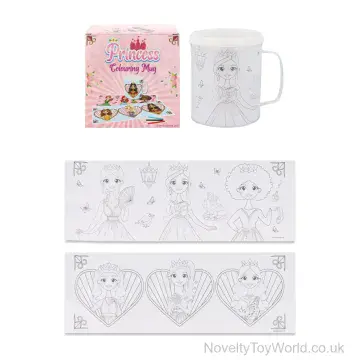 Colour or Paint Your Own Princess Mug - 2 Assorted