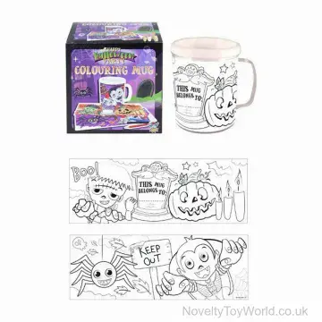 Colour Your Own Halloween Mug - 2 Assorted